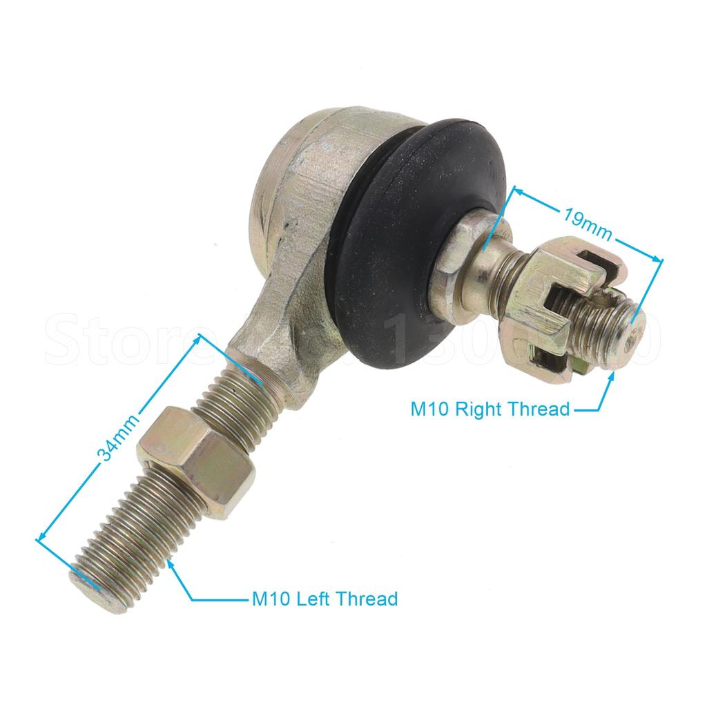 1Pcs Left/Right 19mm/22mm/28mm M10*M10 Joint Ball Head Tie Rod End for 50cc-110cc UTV ATV Quad Bike