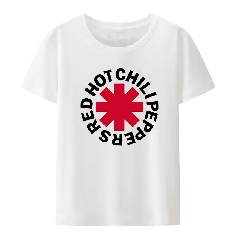 

Повседневные футболки Red Hot Chili Peppers Крутые Смешные Мужские Женские С Коротким Рукавом Оверсайз Уличная Одежда Мальчик Девочка Летние Топы M