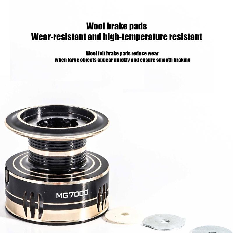 Mavllos MG Naviják s rotujícím rotorem Rychlost 5.2:1 Hladký Dlouhý Nához Heavy Duty pro Velké Ryby CNC Kovové Tělo Dvojitá Ložiska Rybářský Naviják