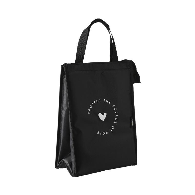 Wasserdichte Isolierte Oxford-Stoff Bento-Tasche – Tragbare, Verdickte und Handtasche im Studentenstil.