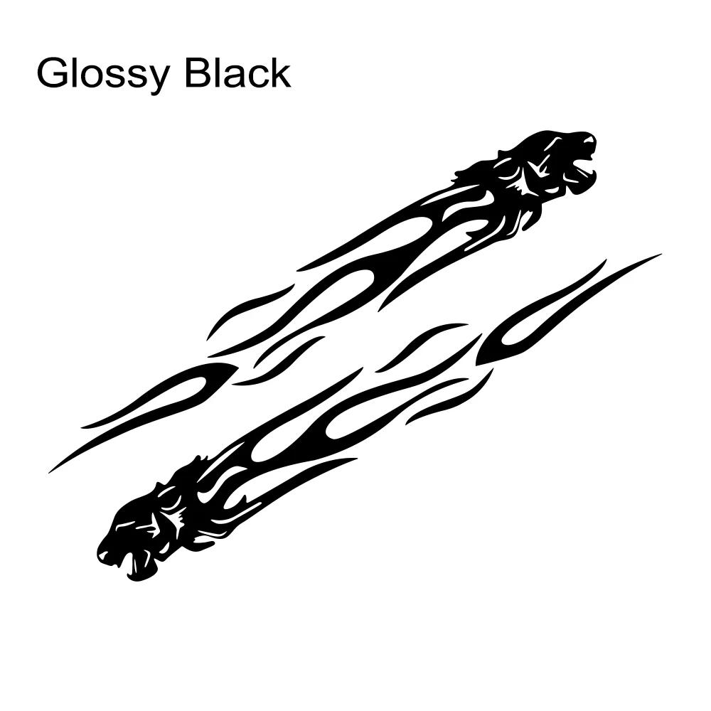 Car Sticker Creative Tiger Flame Totem Vinyl Decal Waterproof Universal Auto Funny Personalized DIY Exterior Decor Accessories