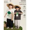 Youyou Boys' Summer Anti-Bacterial Cartoon Print Short Sleeve T-Shirt