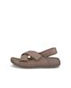 ECCO Cosmo PF Genuine Leather Women's Puffy Strap Sandals, 20665301674, Taupe, Size 23.5 Cm, 3E