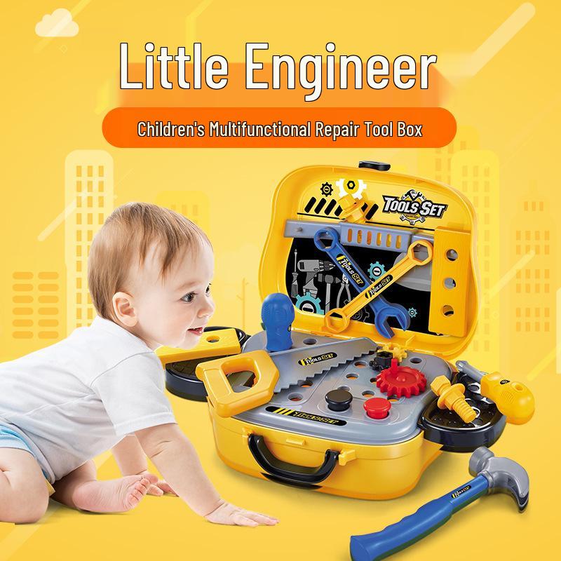 Children's Toolbox Play Set: Electric Drill & Screwdriver Repair Toys