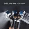 Hand Shower Head Shower Head Showerheads Bathroom Double-sided Dual Function Round Shower Accessories Shower Head