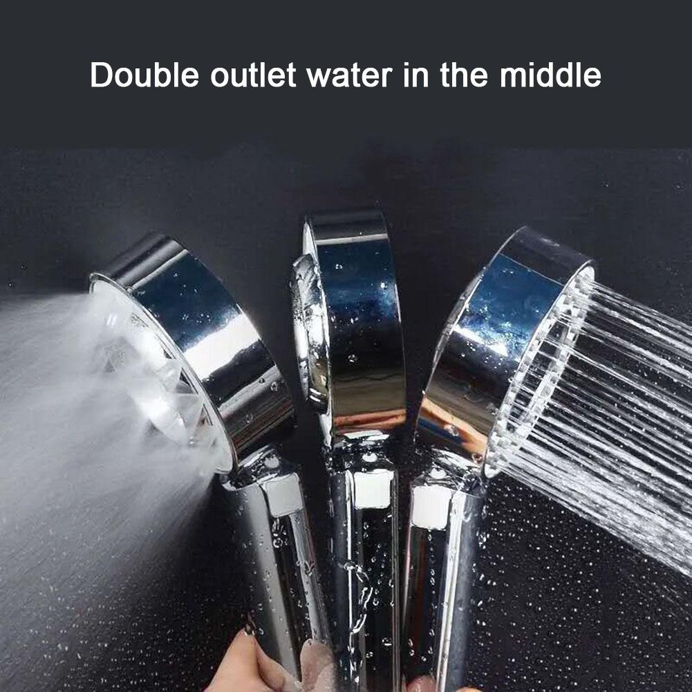 Hand Shower Head Shower Head Showerheads Bathroom Double-sided Dual Function Round Shower Accessories Shower Head