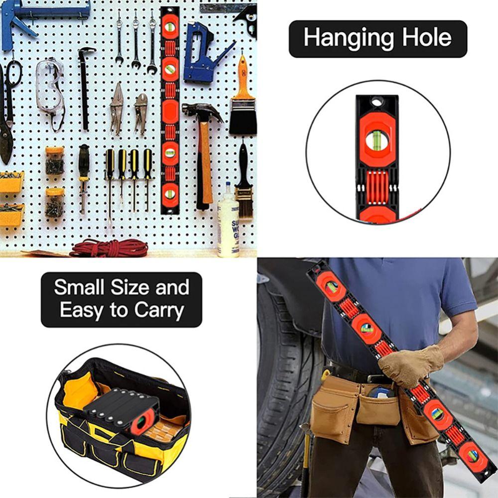 Multi-angle Magnetic Level Meter Strong Magnet Angle Finder Gauge Folding Horizontal Ruler  Stairs