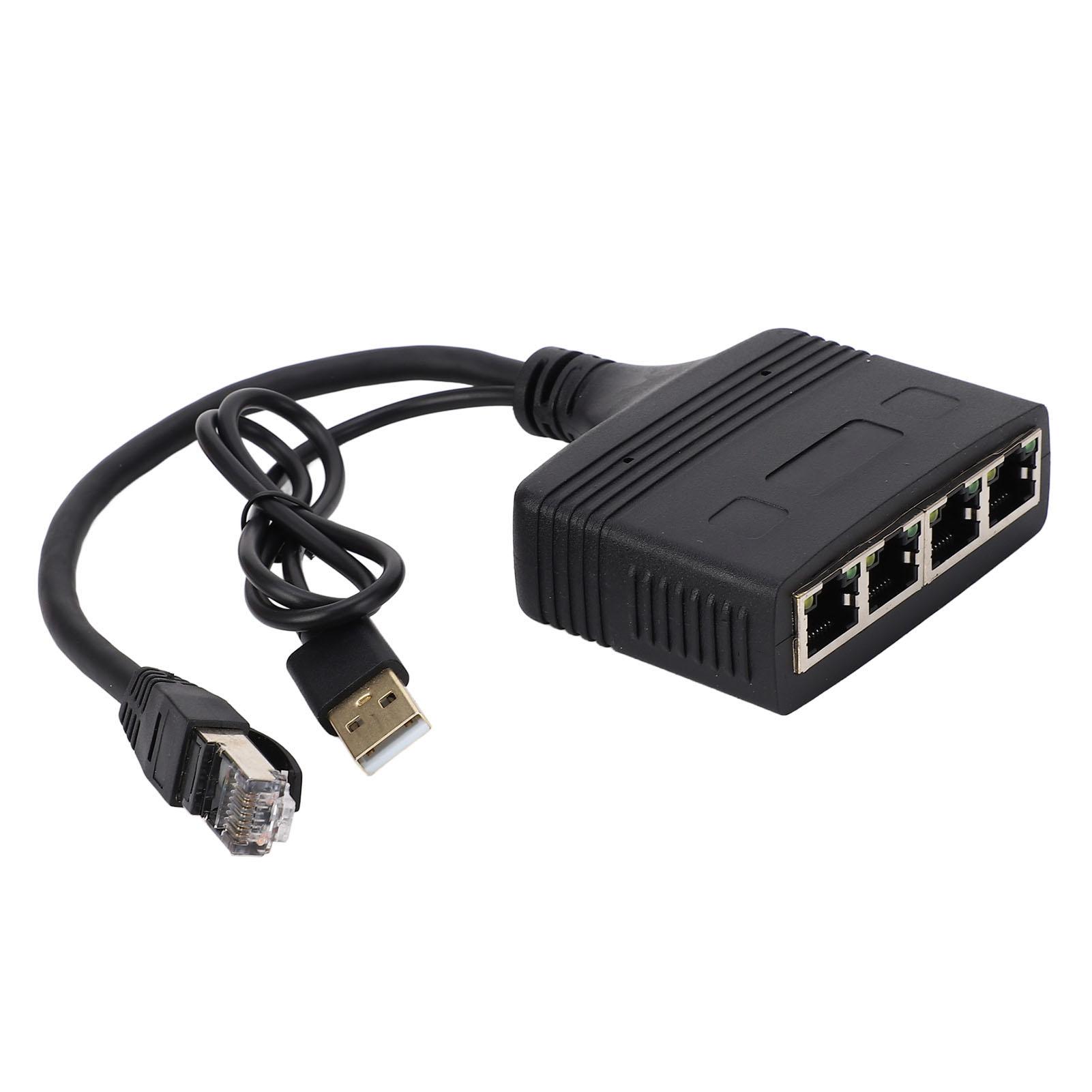 

Гігабітний Ethernet-розгалужувач 1 вхід 4 виходи 1000 Мбіт/с Кабель RJ45 Мережевий адаптер-розгалужувач для телевізійної приставки