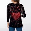 Women's T Shirt Print 3/4 Sleeve Daily Weekend Fashion Basic V- Neck Regular Top