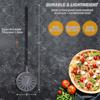 VIKCOLEE Turning Pizza Peel, 8-inch Rectangular Pizza Turning Peel, Professional Anodized Aluminum Rotating Pizza Spatula, 31-inch Overall Length