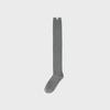 W Ribbed Over-the-Knee Socks (GRAY)
