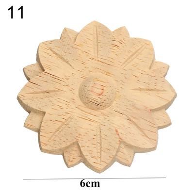 Wand Tür Dekoration Möbelteile Holz geschnitzt Holzschnitzerei Dekorative Holzfiguren Handwerk Ecke Applikationen Rahmen