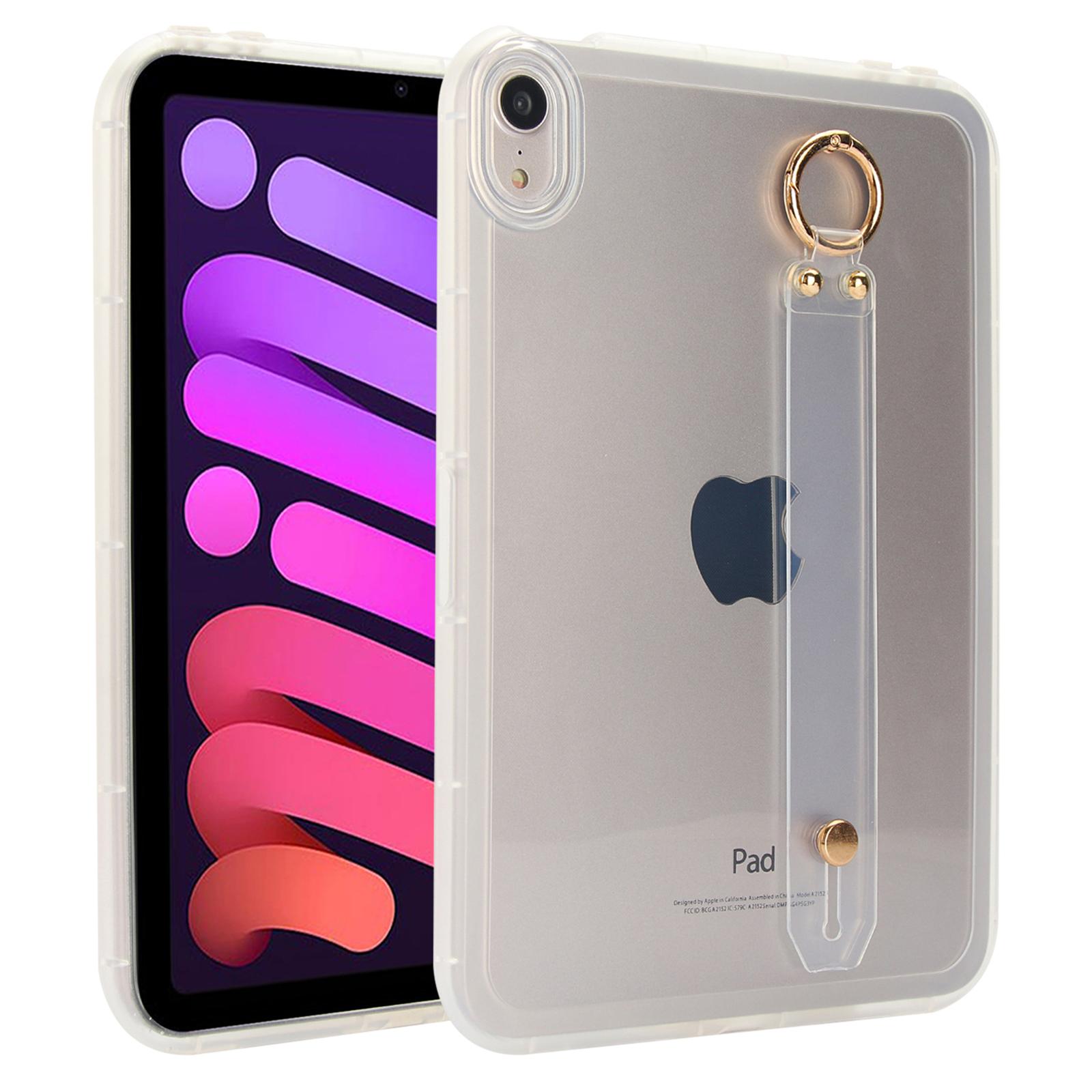 

Для iPad mini (2024)/(2021 рік) Чохол Протиударний TPU Чохол для Планшета з Ремінцем на Зап ясті Transparent