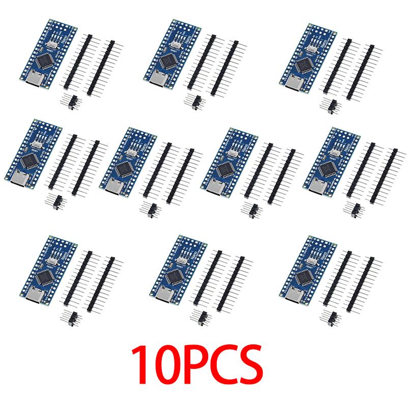 

Mini / Type-C / Micro USB Nano 3.0 із завантажувачем, сумісний з Nano контролером для Arduino CH340, драйвер USB 16 МГц ATMEGA328P червоний