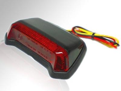 Fender Mount LED Tail Lamp Red Lens Universal Brake Lamp Tail Light Tail Red