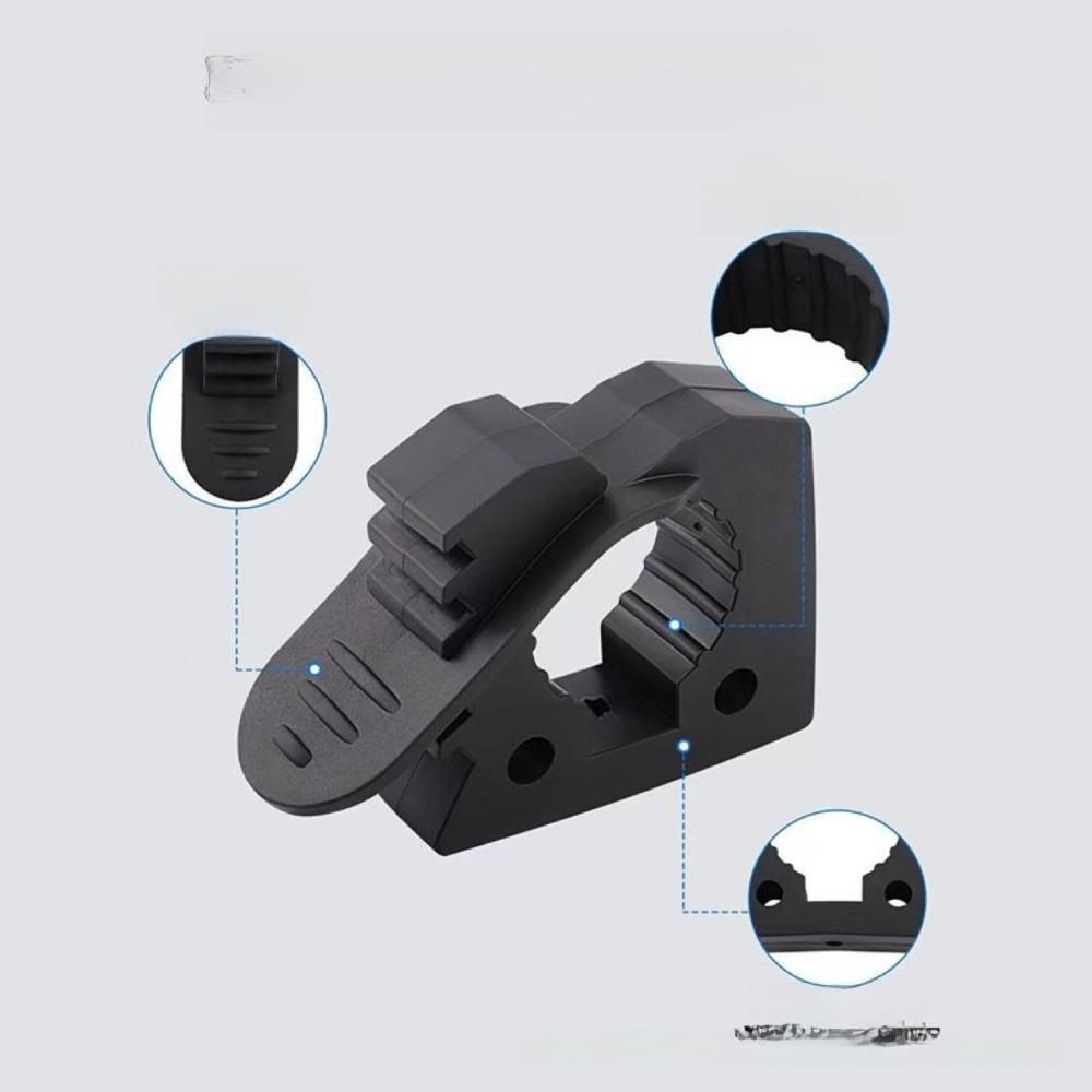 2pcs 30-40mm Quick-Release Clamp Mount Adjustable Diameter Convenient Rubber Clamp Grip Gear Holder Shovel Mount Bracket