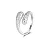 [HeyMeili] Ring, Women's Open Ring, Free Size, 925 Silver, Adjustable Ring, Hypoallergenic To Metal, Popular, General Purpose, Stylish, Women's,