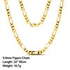 ORSA JEWELS Italian 925 Sterling Silver Diamond-Cut Figaro Chain Necklace S925 Silver Craft Men Women Neck Chains Jewelry SC34