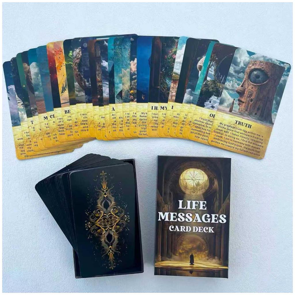 Life Message Oracle Deck, 54 Spiritual Wisdom Oracle Cards, Beginner's Guide to Embracing Your Inner Light and Transforming. [Parallel Import]