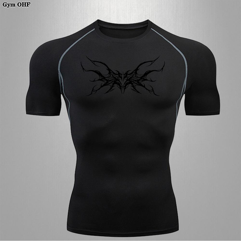Man Compression T Shirt Gym Fitness Training Running Quick Drying Sports Shirt Summer Shaping Slimming Comfortable Men T Shirts