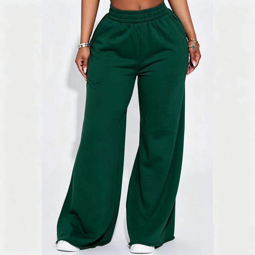 Pantaloni della tuta casual da donna a vestibilità larga con elastico in vita per yoga e uso quotidiano