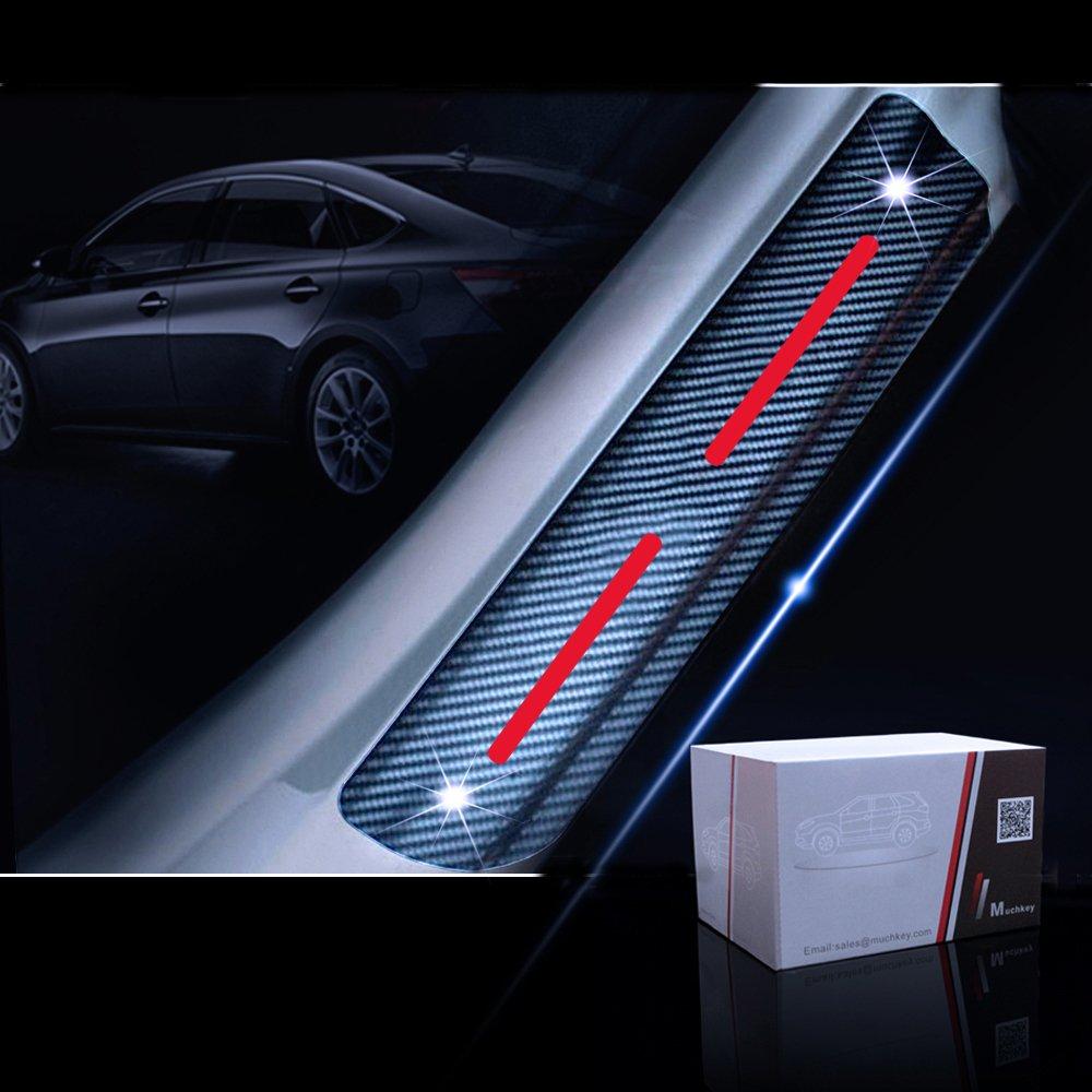 Cobear Universal Car Carbon Fiber Door, Scuff Plate, Scuff Protection Sheet, Side Step Cover