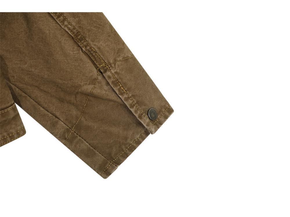 Jachetă Patchwork cu Guler Înalt pentru Bărbați, Stil Stradal European și American - Trendy, Versatilă, Croială Largă, Top de Lucru.