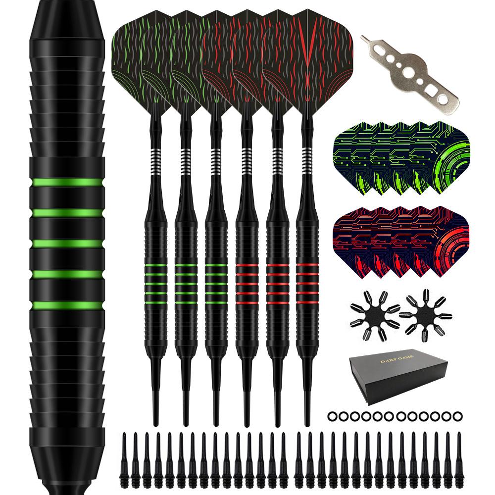 Soft Tip Darts Set  Aluminum Shaft Professional Darts Plastic Tip Sets 2BA Replacement Tips