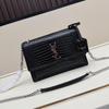 Yang Shulin 2026 Spring/Summer Women's Luxury Leather Crocodile Pattern Chain Shoulder Bag