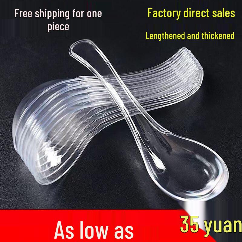 Disposable Transparent Plastic Spoon