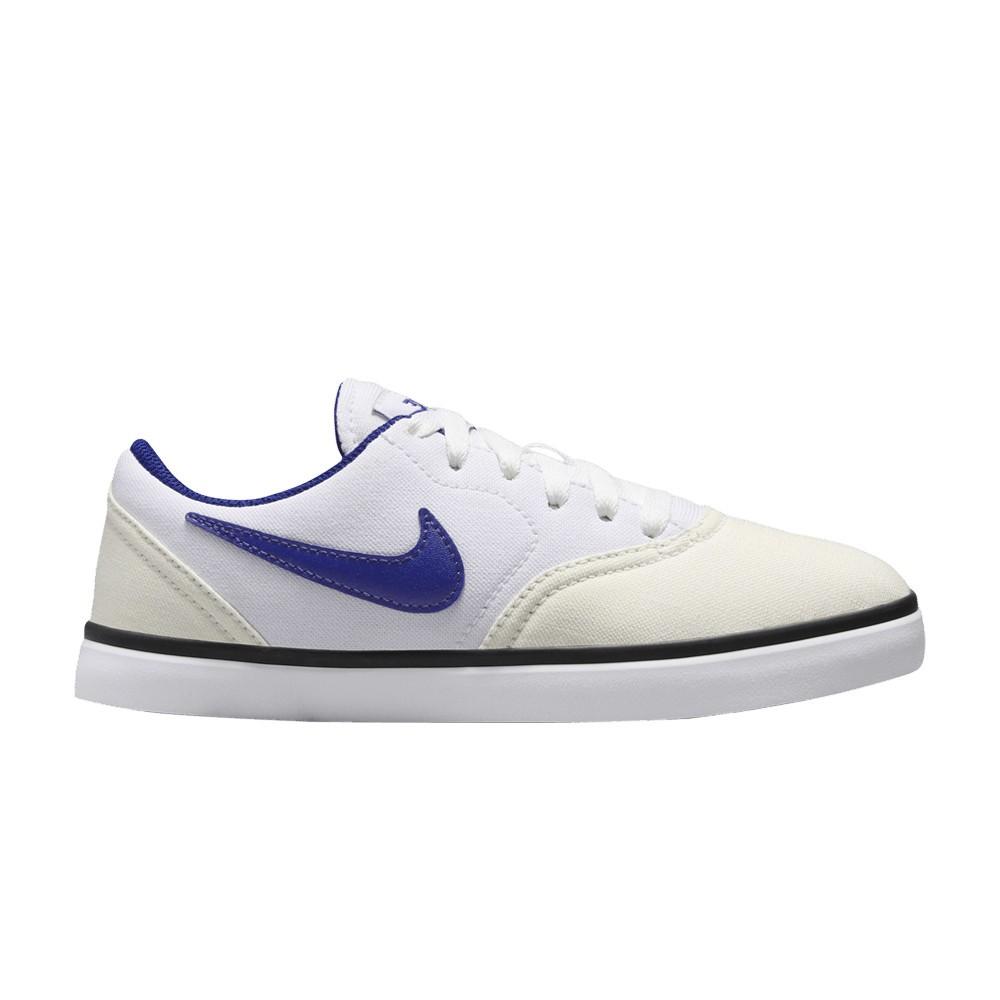 Nike Check Canvas SB GS  Summit White Royal Blue  905373-102 40