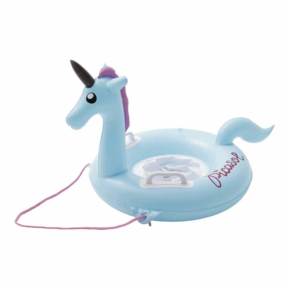 

Doshisha Unicorn Swim Ring with Foot for Children Holes, 55cm,