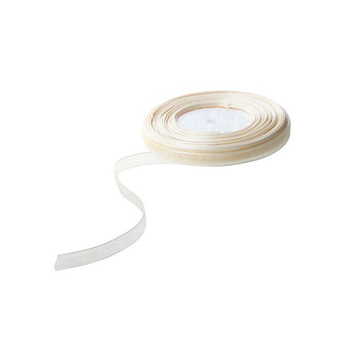 Organzaband - Cupsofu - 3/8 tommer - 50 yards - Beige
