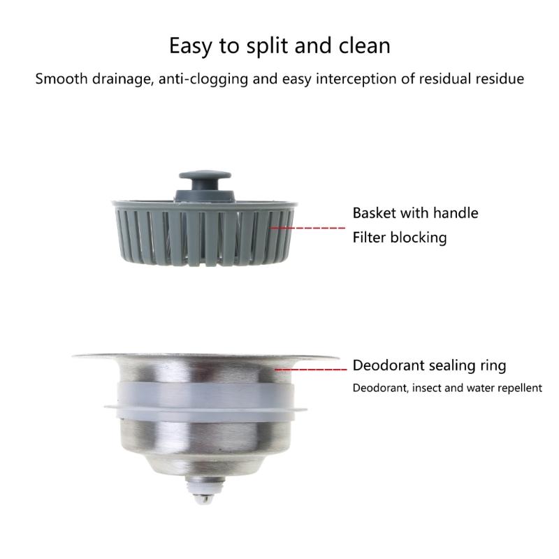 Innovative Kitchen Sink Filter Lightweight & Heat Resistant Sink Stopper Durable