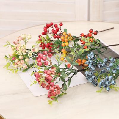 Artificial Berry Vivid No-withering Foam Flower Arrangement Simulation Blueberry Photography Props