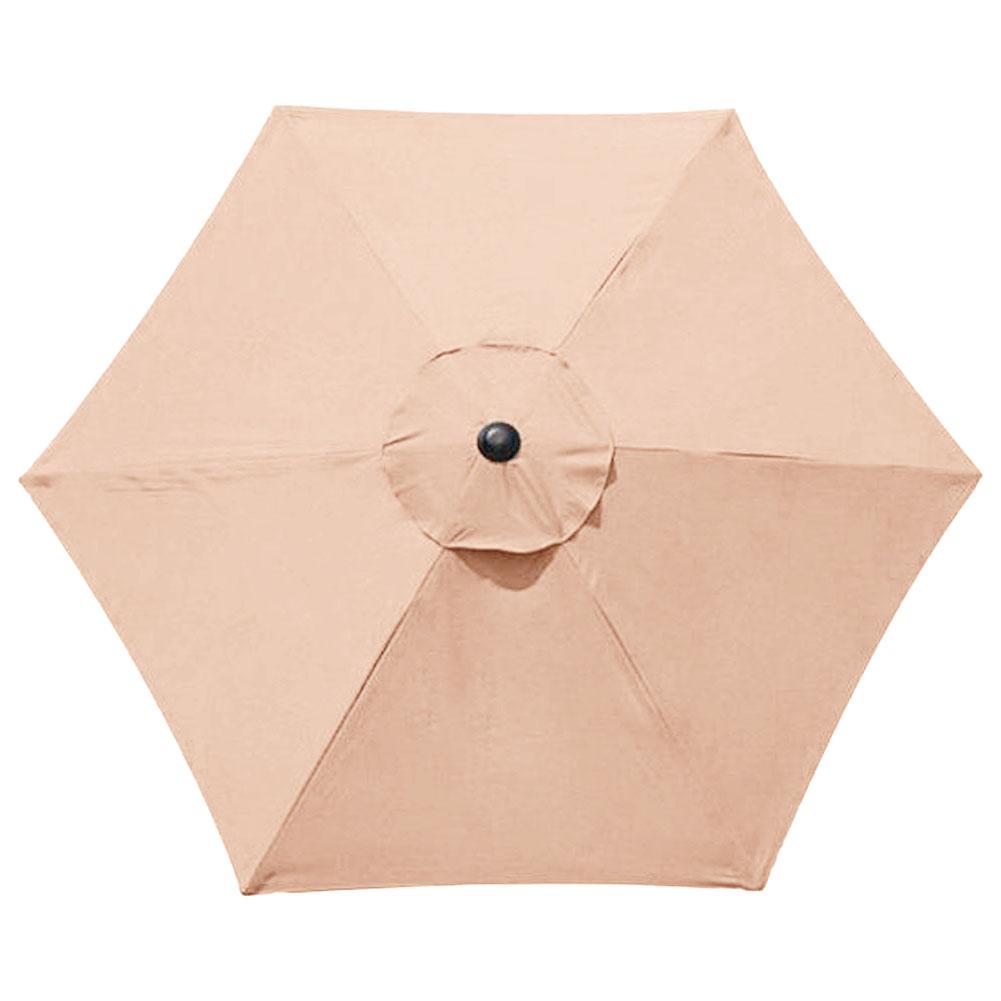 10 Ft 6 Ribs Patio Umbrella Replacement Canopy Waterproof Patio Umbrella Canopy Cover Multi-Function for Summer Beach