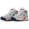 Converse CONS ACCELERATOR Breathable Mid top Basketball Shoes Men's White Silver 33500470