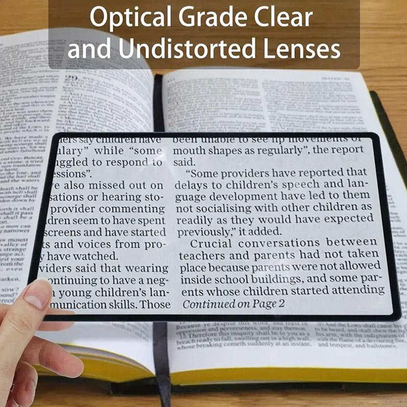Helsida Stor Arkförstoringsglas Förstoringsglas Lässtöd Glas Sida Förstoringslins Läsförstoringsglas