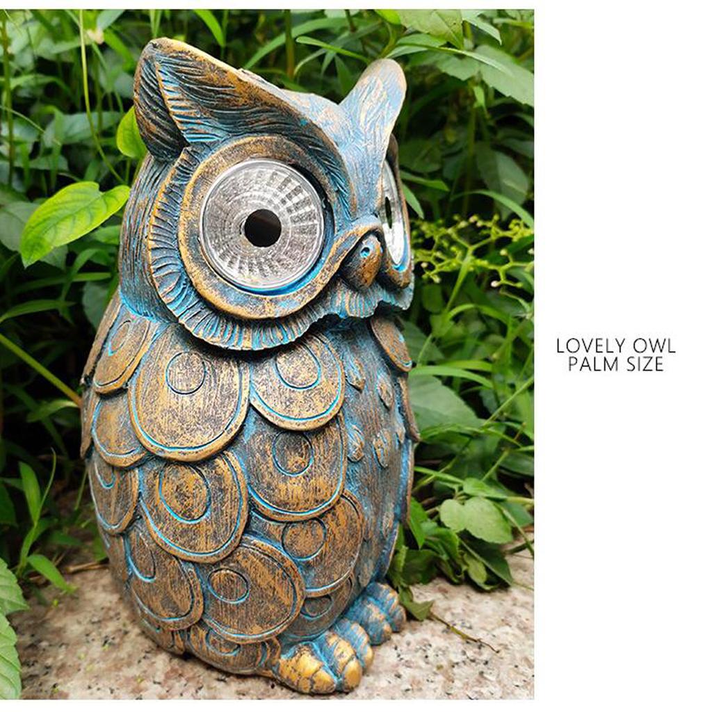 Garden Animal Solar Lamp LED Animal Solar Lamp Outdoor Decorative Solar Lamp for Yard Home Decor Owl Style