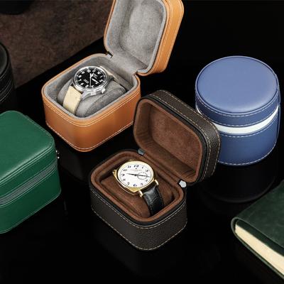 High-end Watch Storage Box Watch Box for a Single Portable Travel Leather Watch Mechanical Watch Storage Bag Jewelry Box