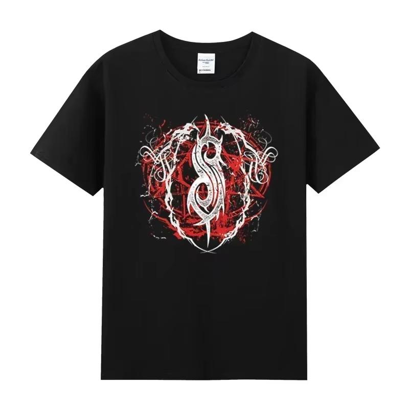 Vintage Slipknots Prepare for Hell Tour Black Women T-shirt Heavy Metal Rock Band Men Women Hip Hop Aesthetic Graphic Tshirt Y2k