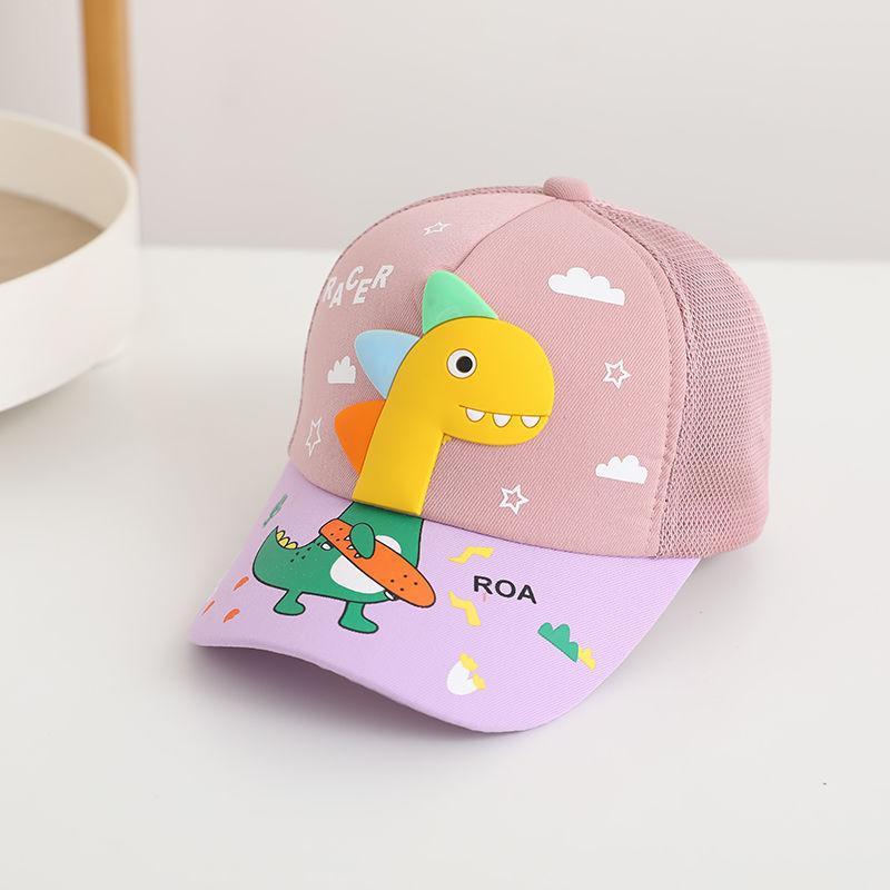 Cartoon Dinosaur Children Baseball Cap Cute Animal Kids Sun Hat Spring Corduroy Outdoor Boys Girls Peaked Caps Bonnet Gorras