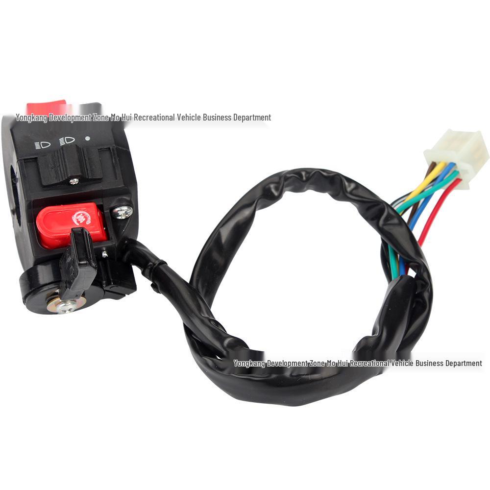 ATV/Motorcycle Beach Buggy Headlight Switch (Start/Stop, High/Low Beam, Choke)