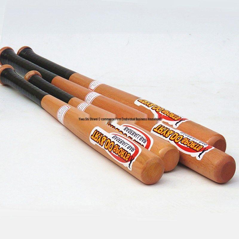 Solid Wood Baseball Bat - Sturdy Self-Defense and Home Protection Tool