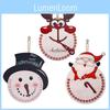 Cute Wooden Christmas Hanging Decor Featuring Cartoon Santa Snowman And Reindeer For Holiday Celebrations