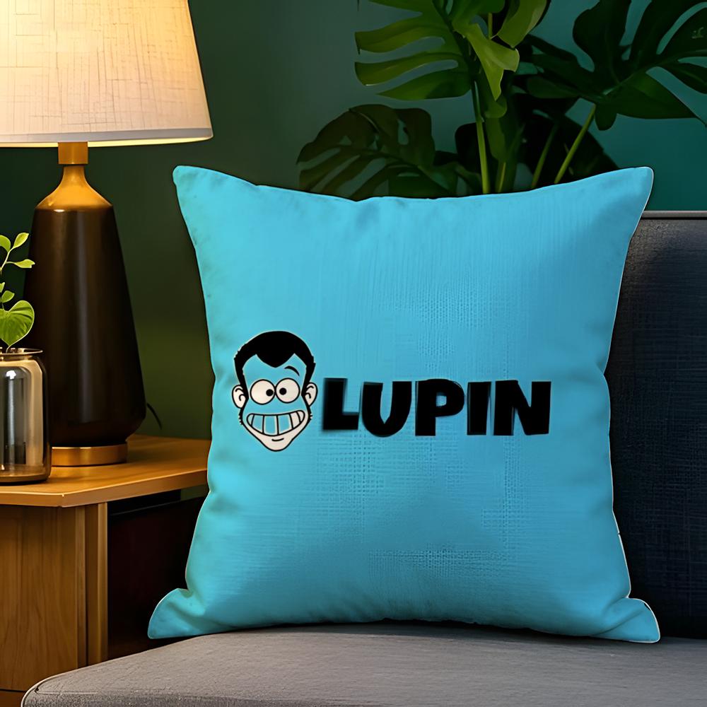 Cartoon Comic Arsene L-Lupin The Third 4 Pillow Case Natural Linen Pillow Case Double-Sided Decor Sofa Pillowcase Home Decor