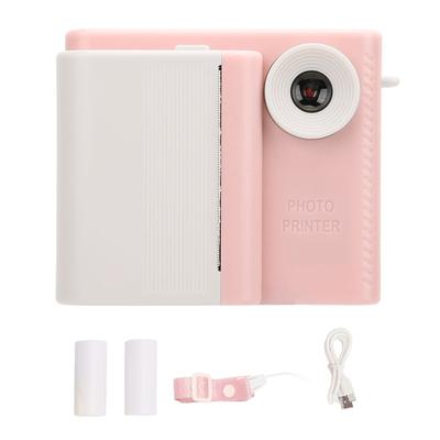 Cámara de Impresión para Niños con 3 Rollos de Papel de Impresión Grabadora de Foto y Video HD de Doble Lente para Juegos al Aire Libre