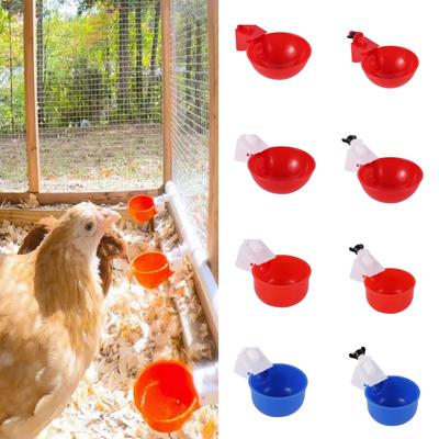 10 Stück Automatischer Hühner-Trinknapf 9mm Gewinde Bauernhof Gans Ente Geflügel Trinkschalen Kunststoff Wasserspender Futterspender Ausrüstung