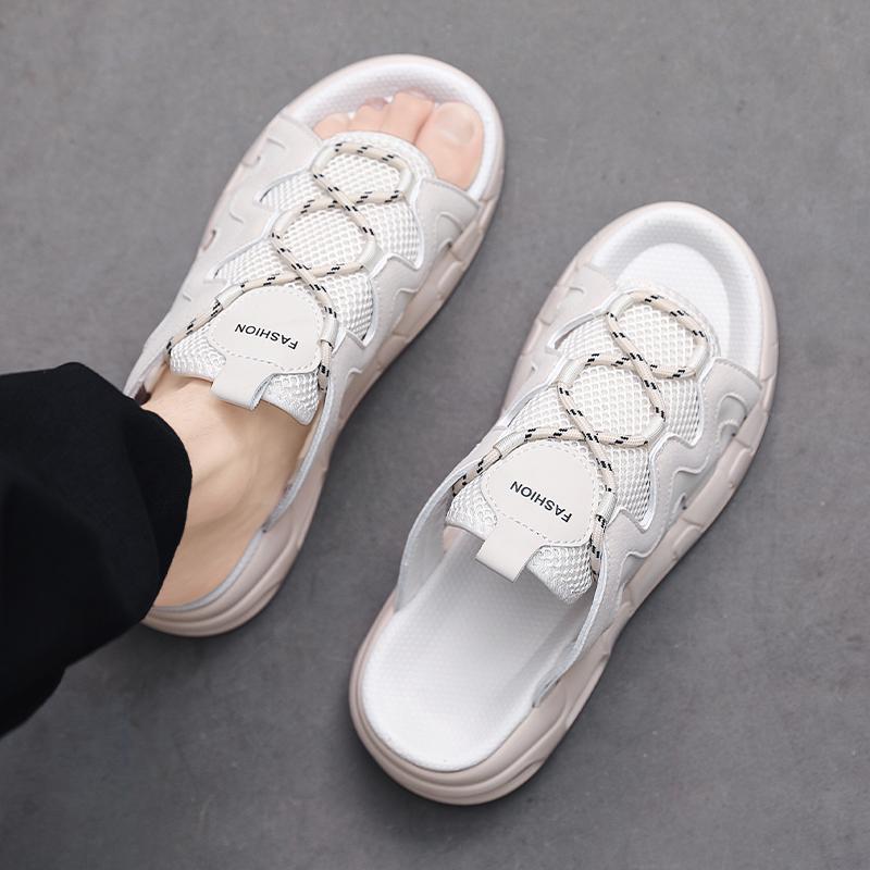 Herrensandalen Sommer Übergröße bequeme Plateau rutschfeste Hausschuhe Herren Indoor Outdoor Walking Strandschuhe Zehensandalen