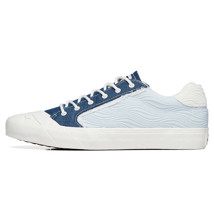 Anta Lifestyle Low Top Canvas Shoes Mens White Blue 112228077S-5 40